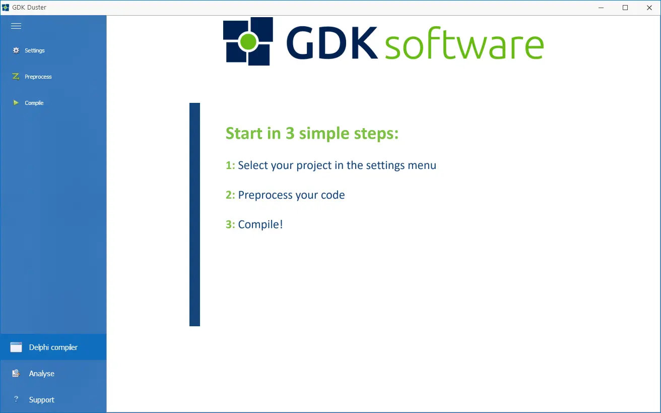 GDK Duster Delphi upgrade tool